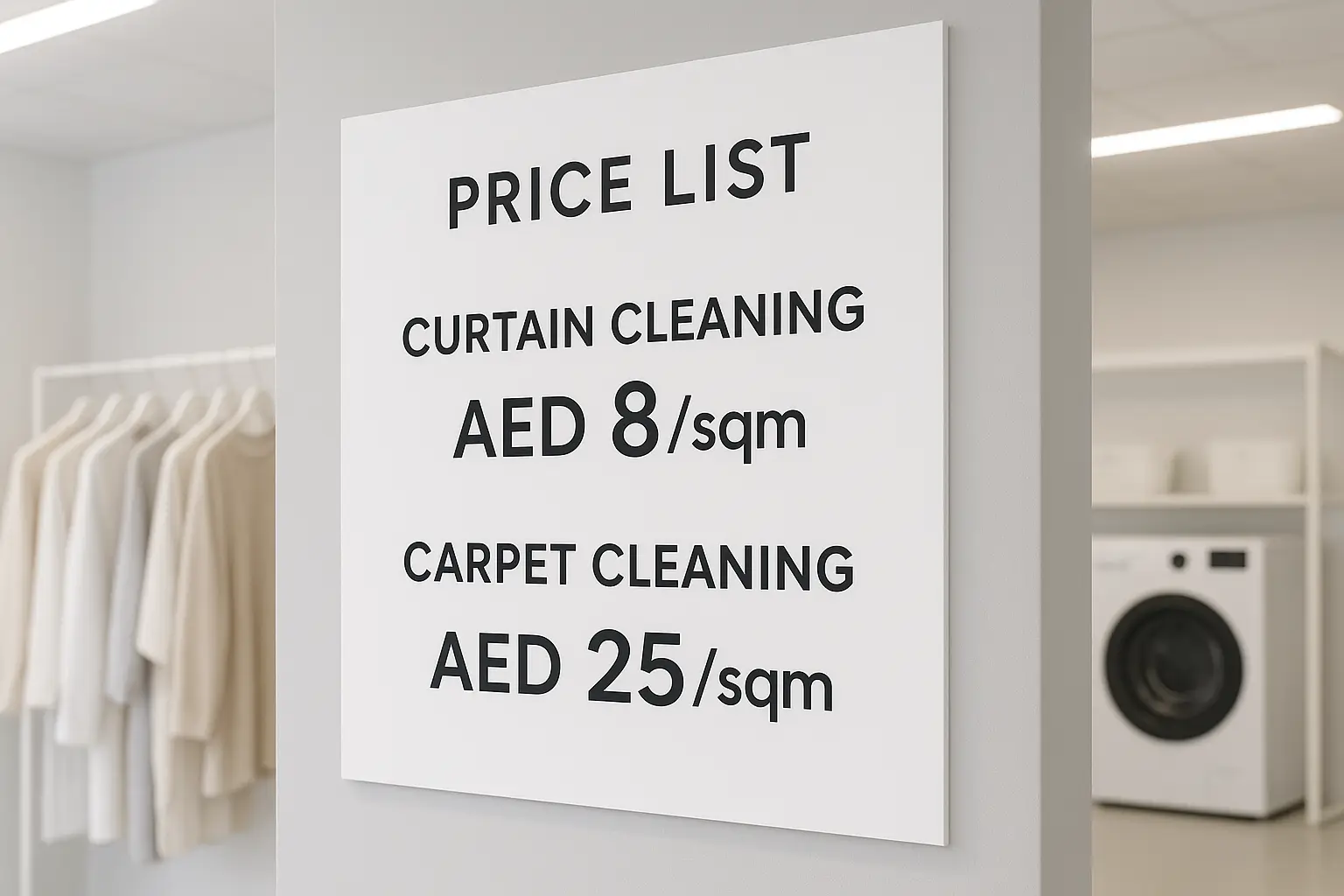 curtain and carpet cleaning service in Dubai by Fabriclean