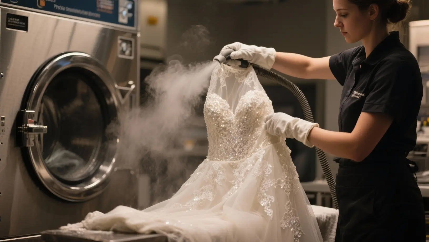 fabriclean wedding dress dry cleaning service in dubai